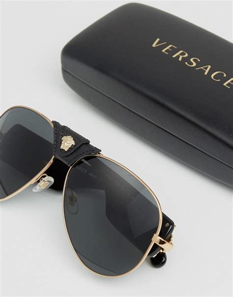 mens versace madusa aviators|VERSACE.